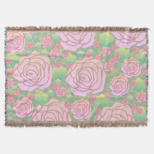 Wilde Rosen Decke