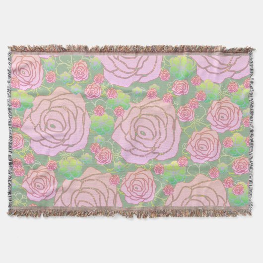 Wilde Rosen Decke (Vorderseite)