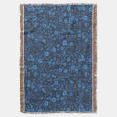Wilde Rosen in Blau Decke (Vorderseite Vertikal)