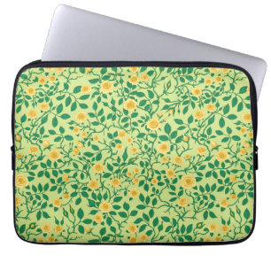 Wilde Rosen in Gelb und Grün Laptopschutzhülle