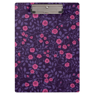 Wilde Rosen in Rosa und Violett Klemmbrett