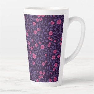 Wilde Rosen in Rosa und Violett Milchtasse