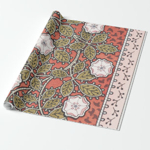 Wilde Rosen-Kunstillustration Blume Vintage Geschenkpapier