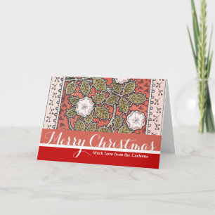 Wilde Rosen-Kunstillustration Blumen Vintage Feiertagskarte