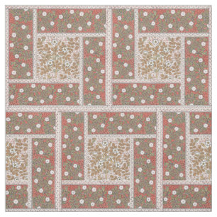 Wilde Rosen-Kunstillustration Blumen Vintage Stoff