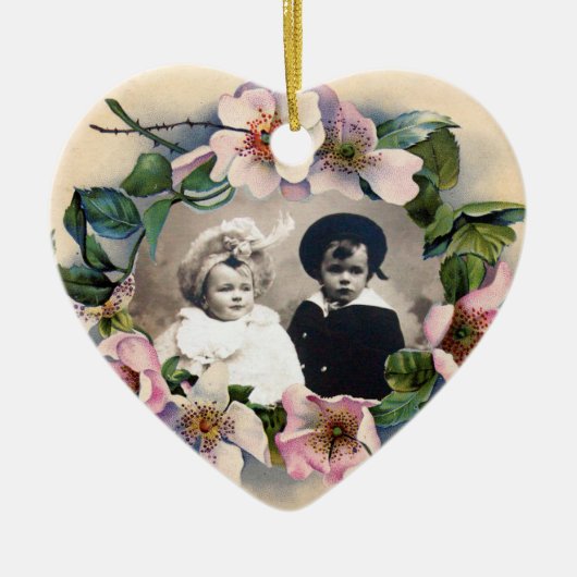 WILDE ROSEN MIT KERAMIK ORNAMENT (Vorne)