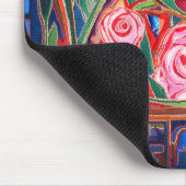 Wilde Rosen Mousepad (Ecke)
