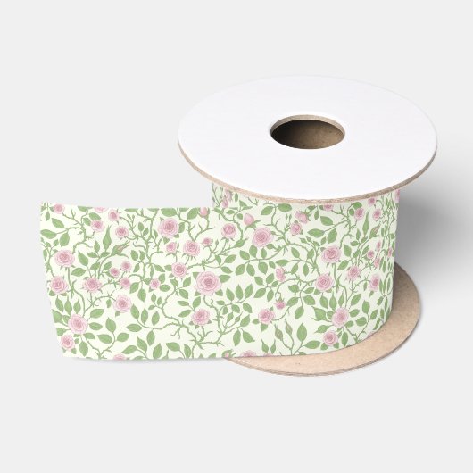Wilde Rosen Satinband (Spule)