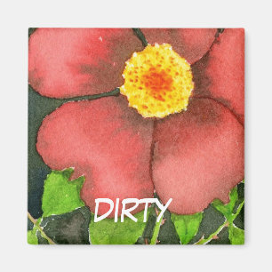 "Wilde Rosen-" schmutziger Magnet