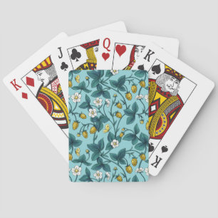 Wilde Rosen und Schmetterlinge /rosa/hellgrün/gelb Spielkarten