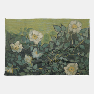 Wilde Rosen von Vincent van Gogh Geschirrtuch