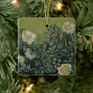 Wilde Rosen von Vincent van Gogh Keramikornament