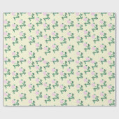 Wilde Rosenblüte Geschenkpapier (Flach)