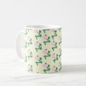 Wilde Rosenblüte Kaffeetasse (Vorderseite Links)