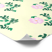 Wilde Rosenblüte Poster (Ecke)