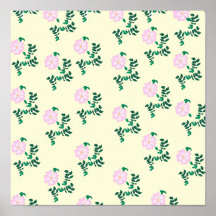 Wilde Rosenblüte Poster