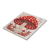 Wilde rote Amanita Muscaria 3D-Effekt Pilz Fliese (Seite)
