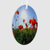 Wilde rote Mohnblumen Ornament (Vorderseite)