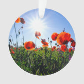 Wilde rote Mohnblumen Ornament (Vorderseite)