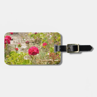 Wilde rote Pelargonien Gepäckanhänger
