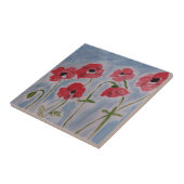 Wilde Rote Popper Keramik Tile Fliese (Seite)