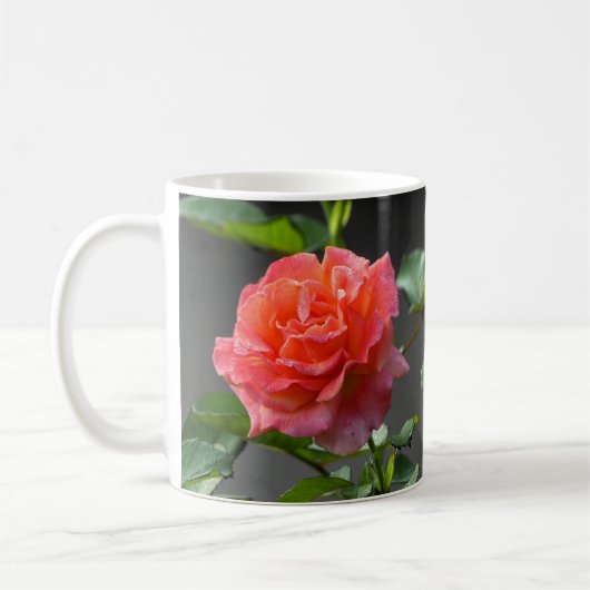 Wilde Rote Rose - Tasse (Links)