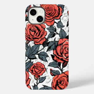 wilde rote Rosen Case-Mate iPhone 14 Plus Hülle