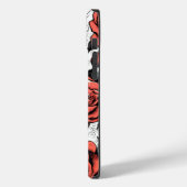 wilde rote Rosen Case-Mate iPhone Hülle (Rückseite / Links)