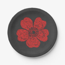Wilde Rote Rosen Chalkboard