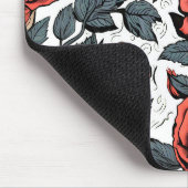 wilde rote Rosen Mousepad (Ecke)