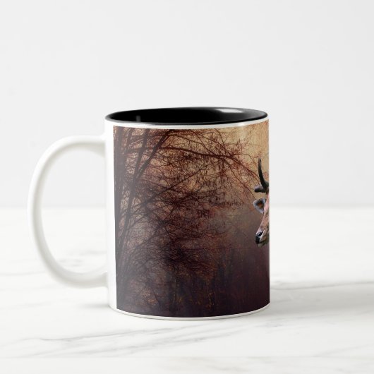 Wilde Rotwild Zweifarbige Tasse (Links)