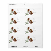 Wilde rustische Blume | Orange Bohemisch Custom Bu (Vorne)