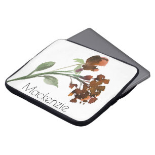 Wilde rustische Blume Orange Bohemisch Custom Bu Laptopschutzhülle
