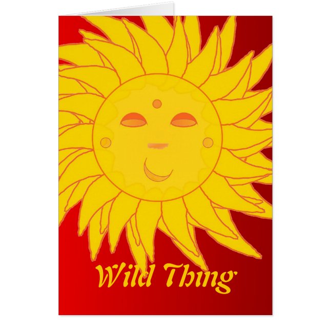 Wilde Sache-Karte (Vorne)