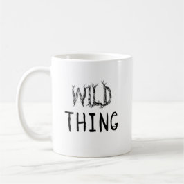 Wilde Sache mit Wurzel-Buchstaben Kaffeetasse