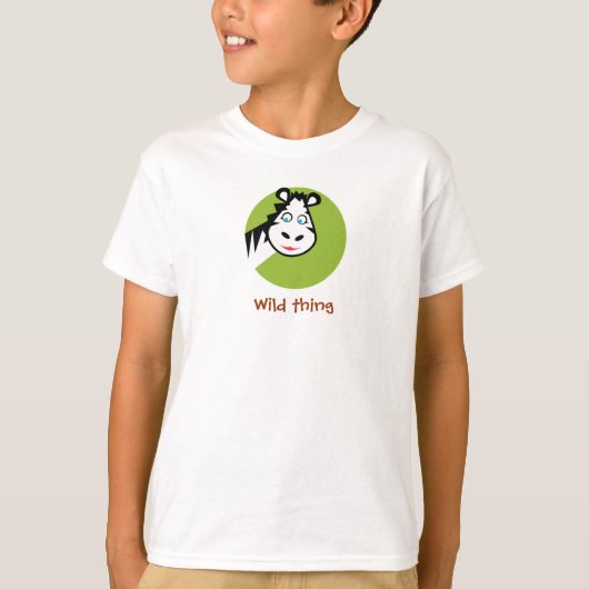 Wilde Sache - Shirt - Zebra (Vorderseite)