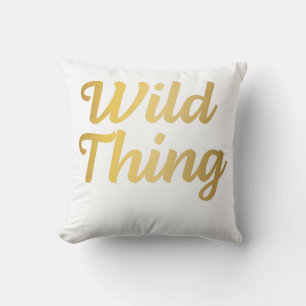 Wilde Sache Trendy Minimale Typografie  Kissen