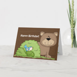 Wilde Sachen Beary alles- Gute zum Karte