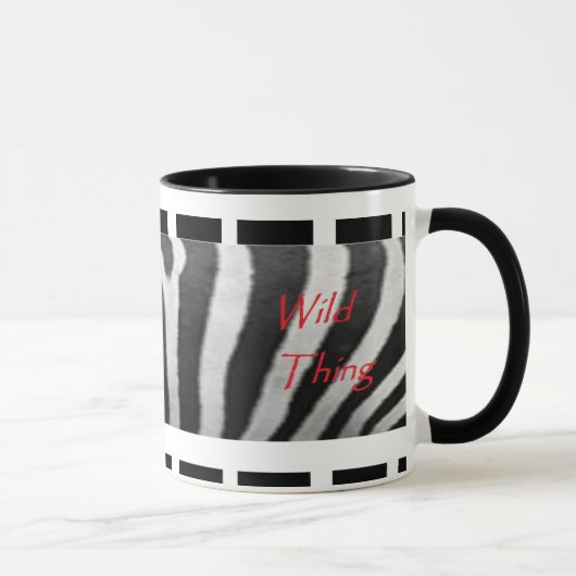 Wilde Sachezebra-Tasse Tasse (Rechts)