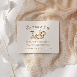 Wilde Safari Animals Books for Baby Begleitkarte