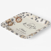 Wilde Safari-Baby-Party Pappteller (Gewinkelt)