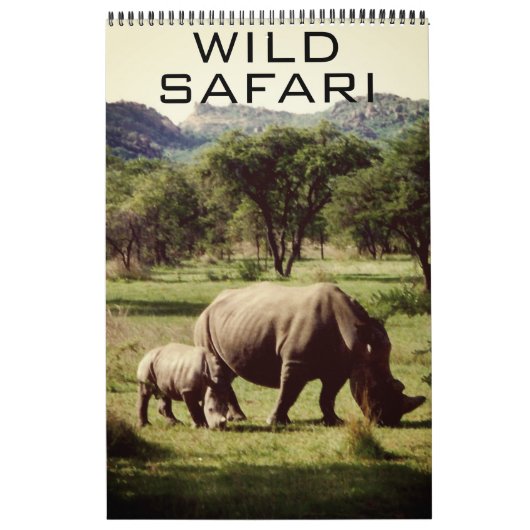 wilde Safari Kalender (Titelbild)