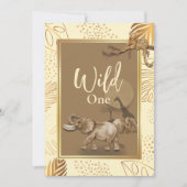 Wilde Safari-Leoparden, Einladung zum Geburtstag (Vorderseite)