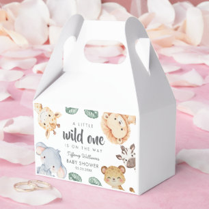 Wilde Safari-Tier-Baby-Shower-Dekoration Geschenkschachtel