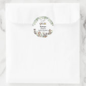 wilde Safari-Tiere Kinderdusche Runder Aufkleber (Tasche)