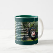 Wilde Schimpanzee & Wildlife Gedicht Tasse (VorderseiteRechts)