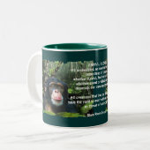 Wilde Schimpanzee & Wildlife Gedicht Tasse (Vorderseite Links)