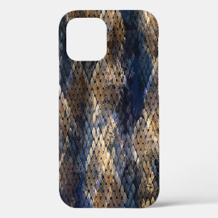 Wilde Schlangenhaut-Wasserfarbe Nahtloses Design iPhone 12 Hülle