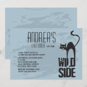 Wilde Seiteneinladung Einladung (Vorne/Hinten)