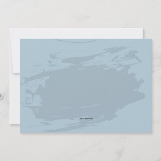 Wilde Seiteneinladung Einladung (Rückseite)